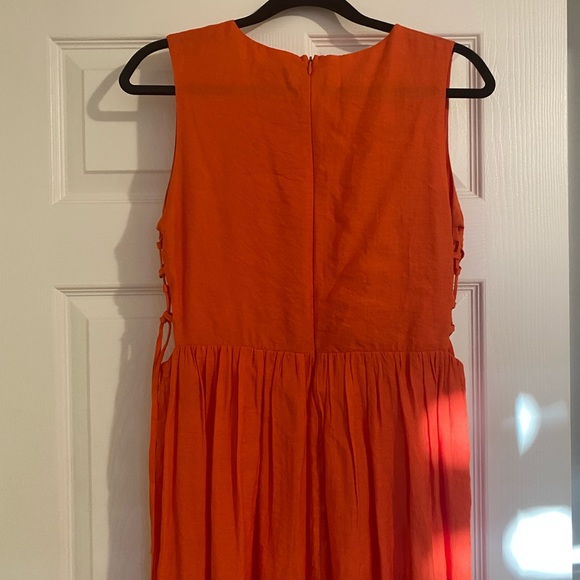 Orangey midi dress - Picture 2 of 5